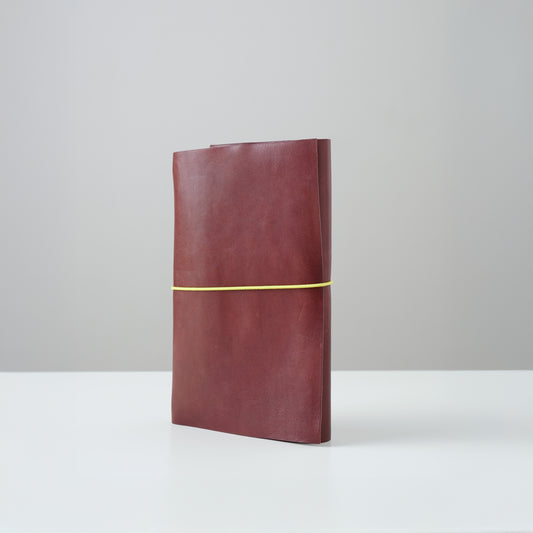 COVEN Leather Travel Journal in Burgundy Brown