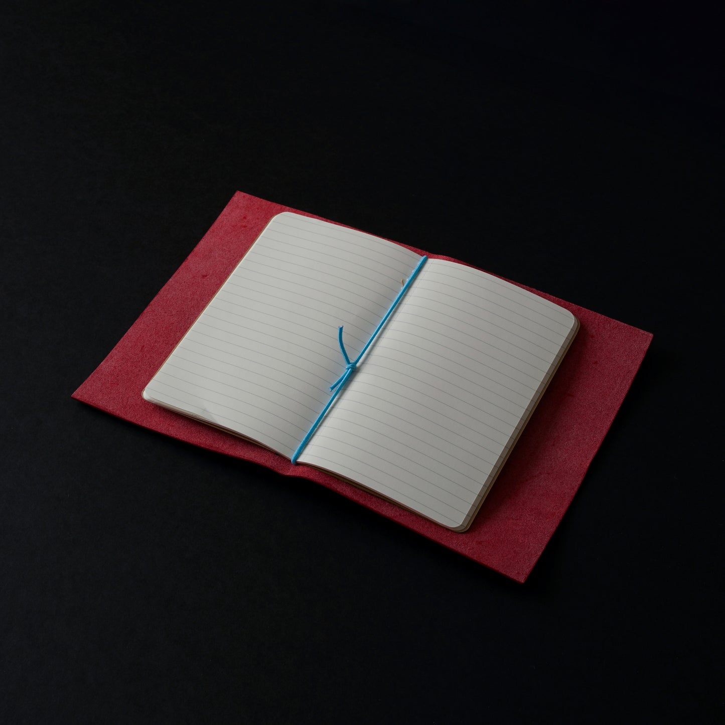 NOMAD Leather Travel Journal in Raspberry Red