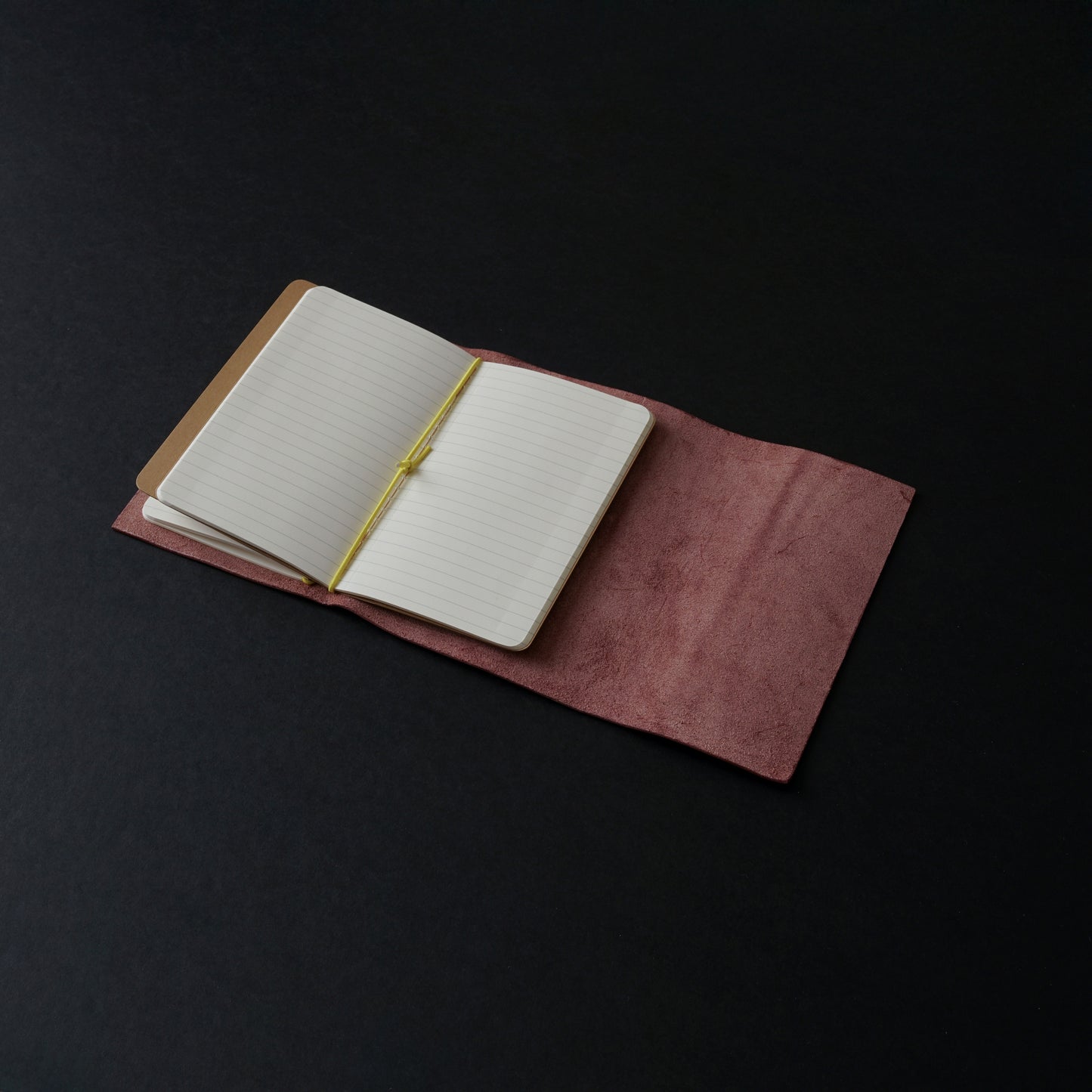 COVEN Leather Travel Journal in Burgundy Brown