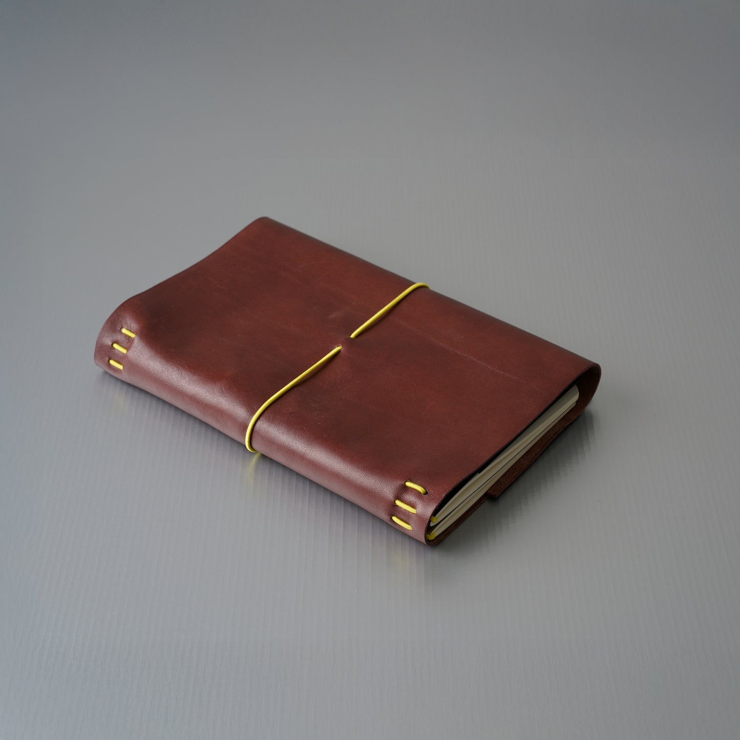 COVEN Leather Travel Journal in Burgundy Brown