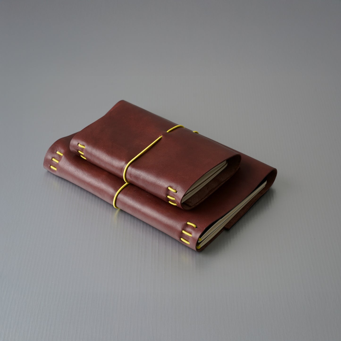 COVEN Leather Travel Journal in Burgundy Brown