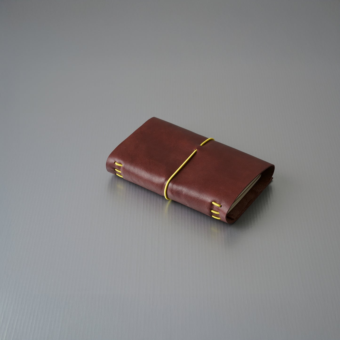 COVEN Leather Travel Journal in Burgundy Brown